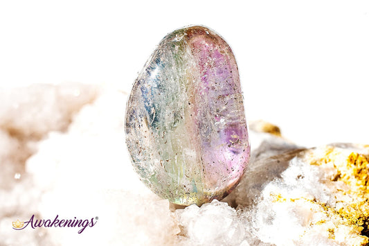 Blue/Aqua Aura Quartz - Tumbled