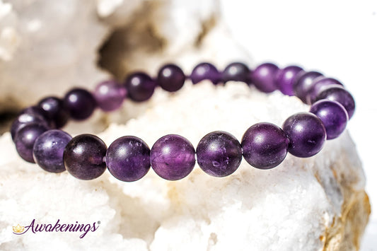 Matte Amethyst Bracelet - 8mm