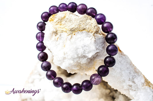 Matte Amethyst Bracelet - 8mm