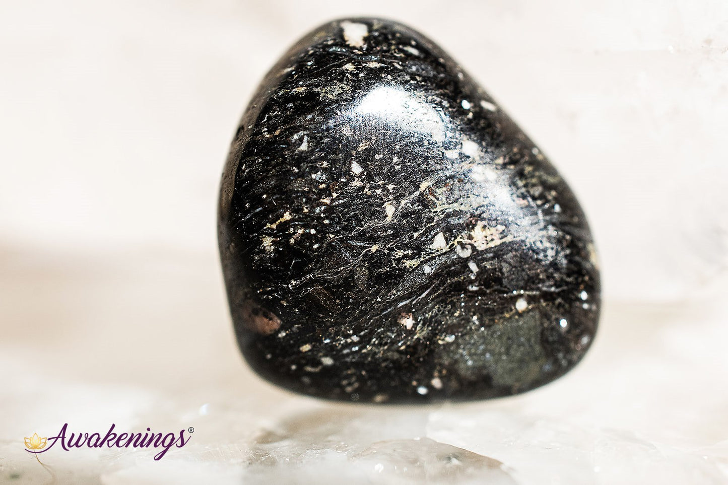 Black Flint/Chert- Tumbled