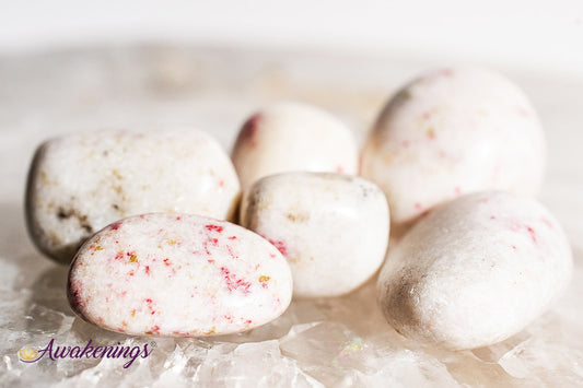 Cinnabite in Scapolite (Cinnabrite) - Tumbled