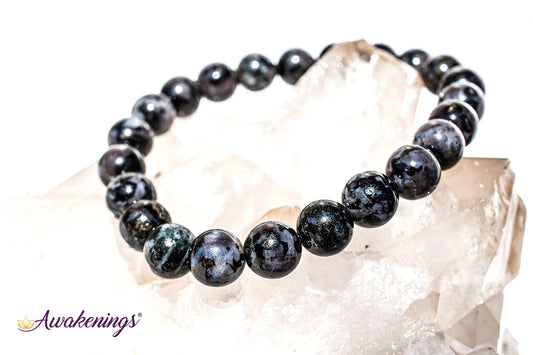 Indigo Gabbro/Merlinite Bracelet-8mm