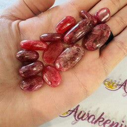 Carmine Red Rhodonite (AAA Grade) Shiva Tumbled