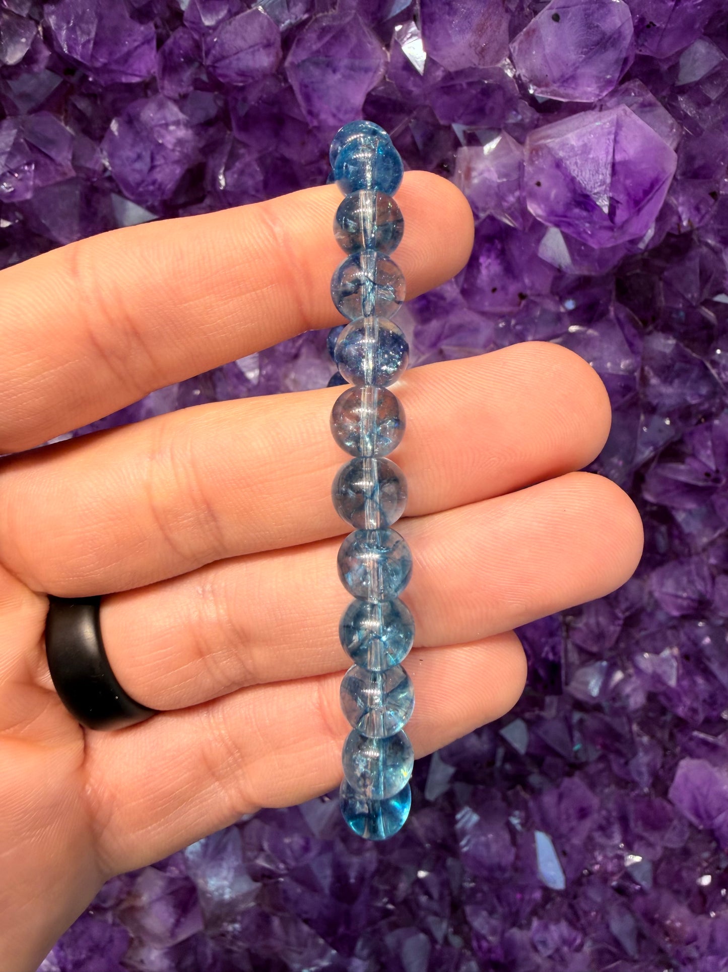 Blue Topaz (Treated) Bracelet - 8mm