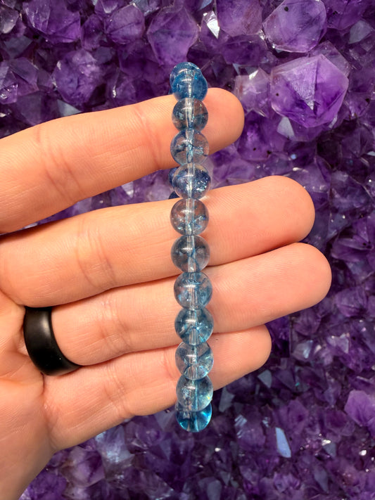 Blue Topaz (Treated) Bracelet - 8mm