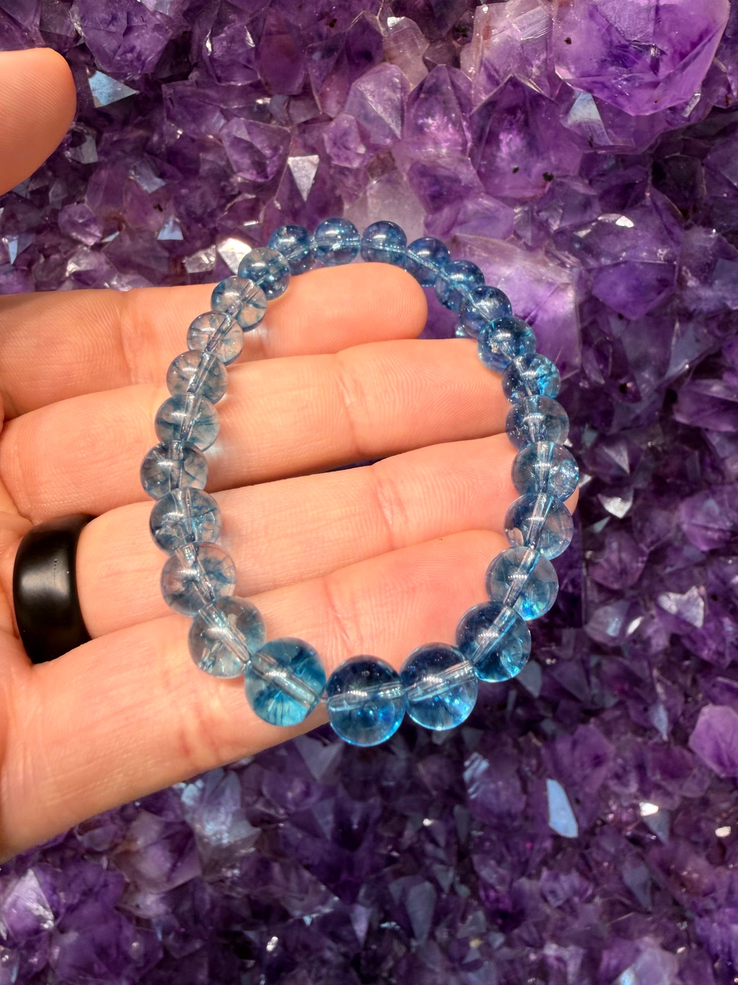 Blue Topaz (Treated) Bracelet - 8mm