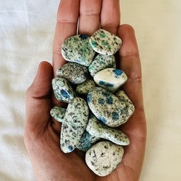 Blue Green K2 with Azurite - Tumbled