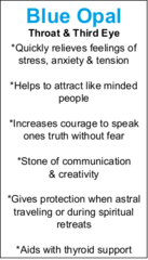 Tiffany Stone (Bertrandite) & Blue Opal - Tumbled