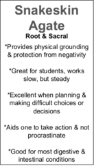 Snakeskin Snake Skin Agate - Tumbled