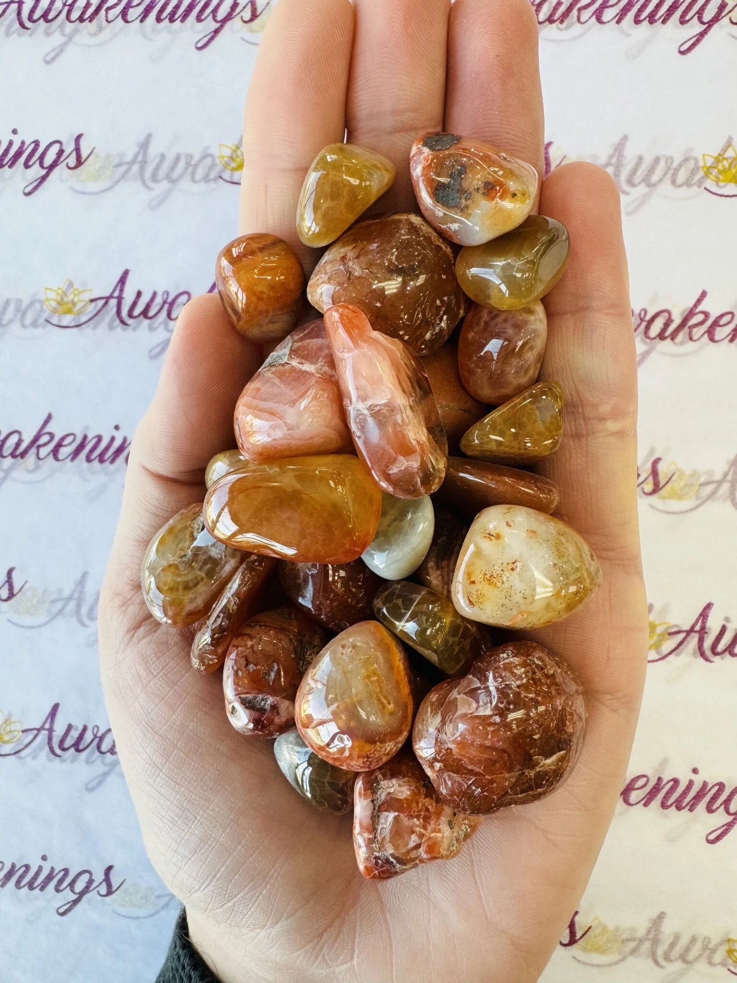 South Red Agate - Tumbled