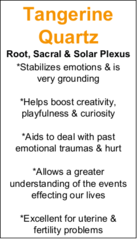 Tangerine Quartz - Tumbled Orange