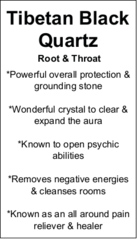 Tibetan Black Quartz - Tumbled