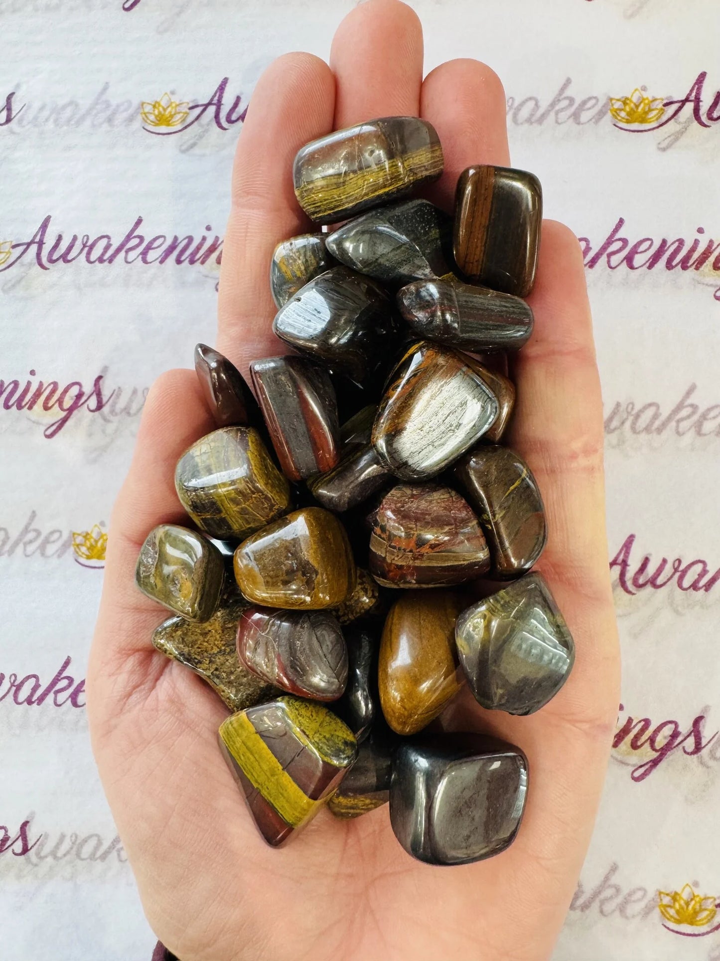 Tiger Iron (Mugglestone Muggle Stone) - Tumbled