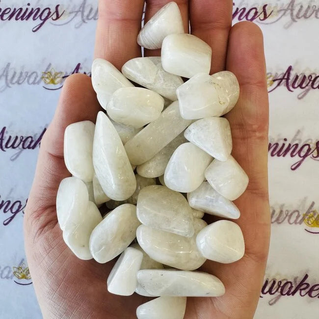White Moonstone - Tumbled