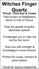 Witches Finger Quartz - Tumbled