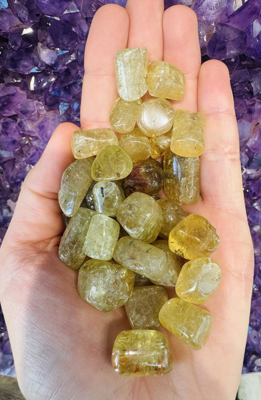 Yellow Apatite - Tumbled