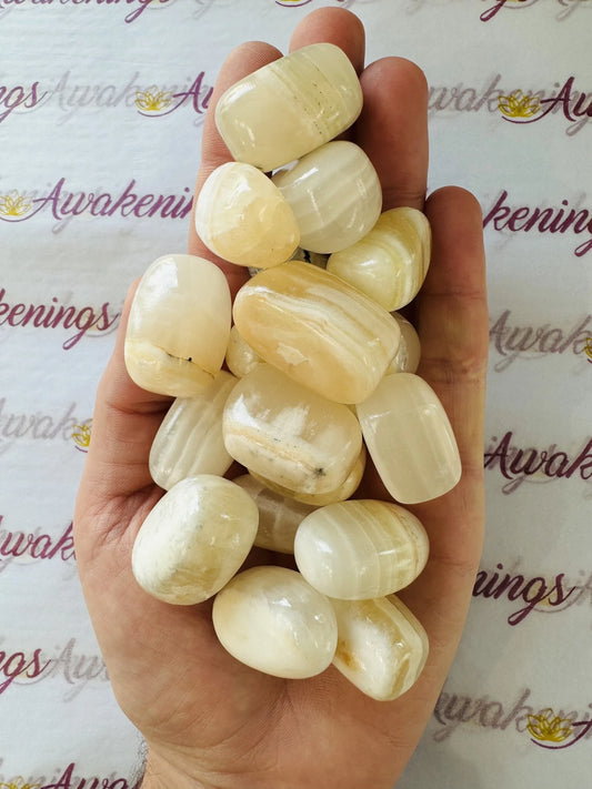 Zebra Calcite - Tumbled