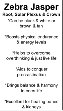 Zebra Jasper - Tumbled (Brown & White)