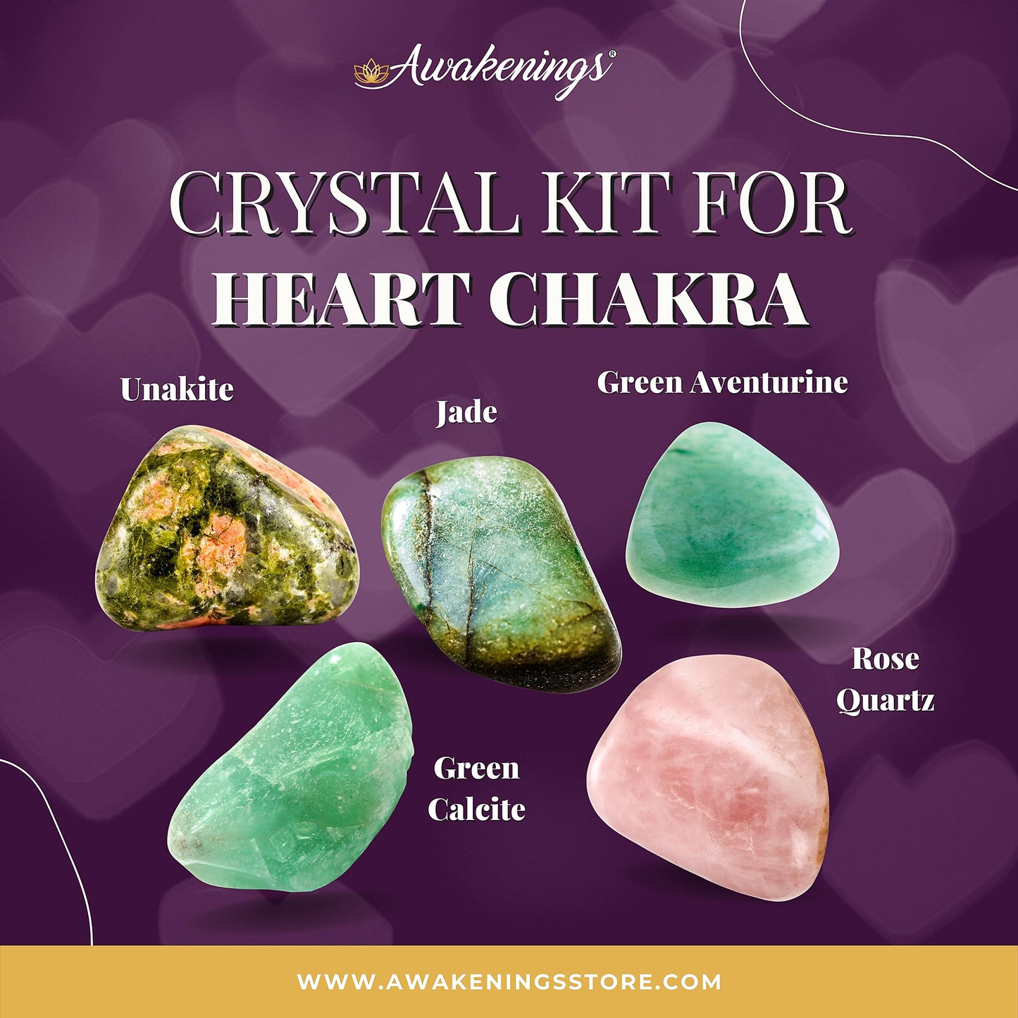Heart Chakra Crystal Kit