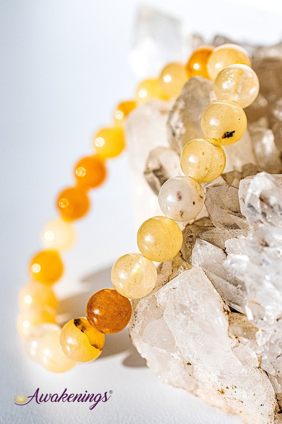 Yellow Jade Bracelet-8mm