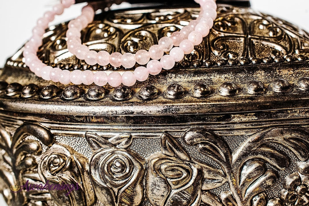 Rose Quartz Bracelet-4mm