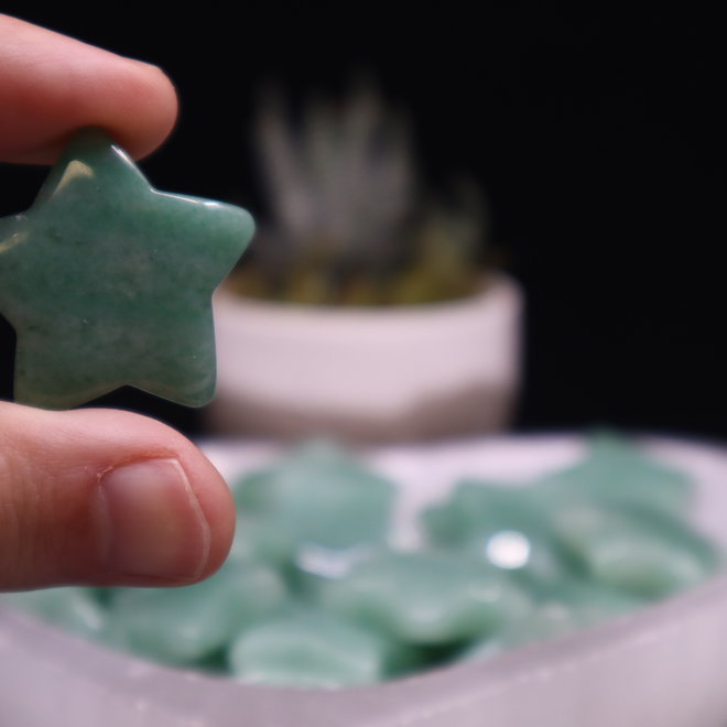 Green Aventurine Stars- Medium