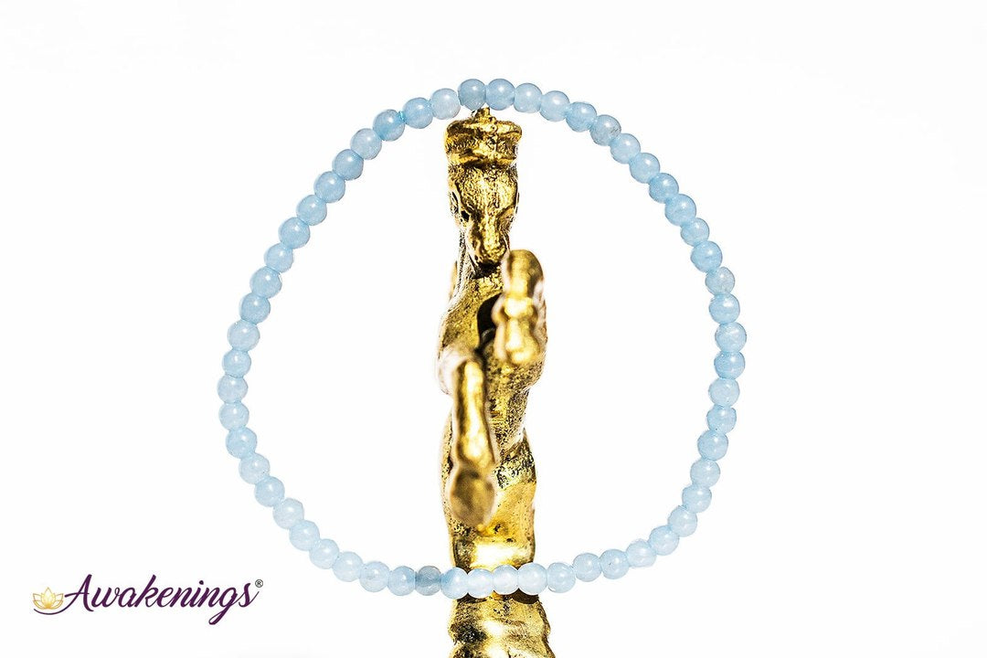 Angelite Bracelet- 4mm