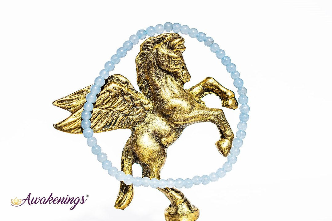 Angelite Bracelet- 4mm