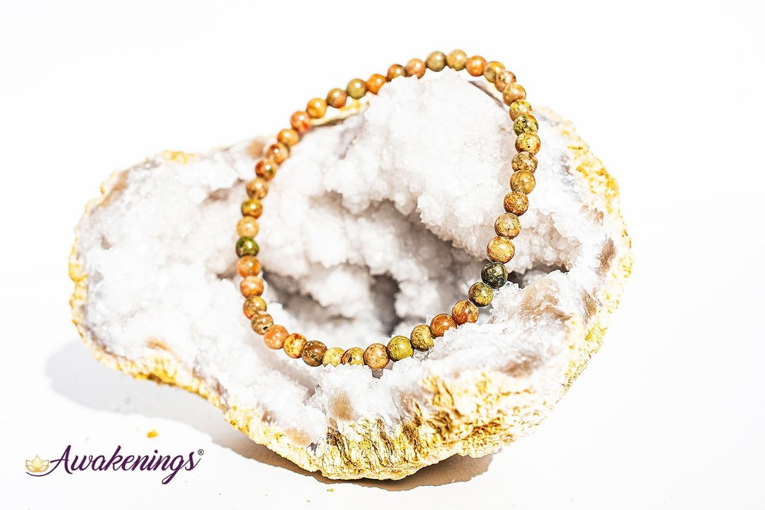 Autumn Jasper Bracelet-4mm