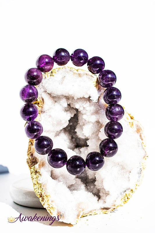 Amethyst Bracelet- 12mm