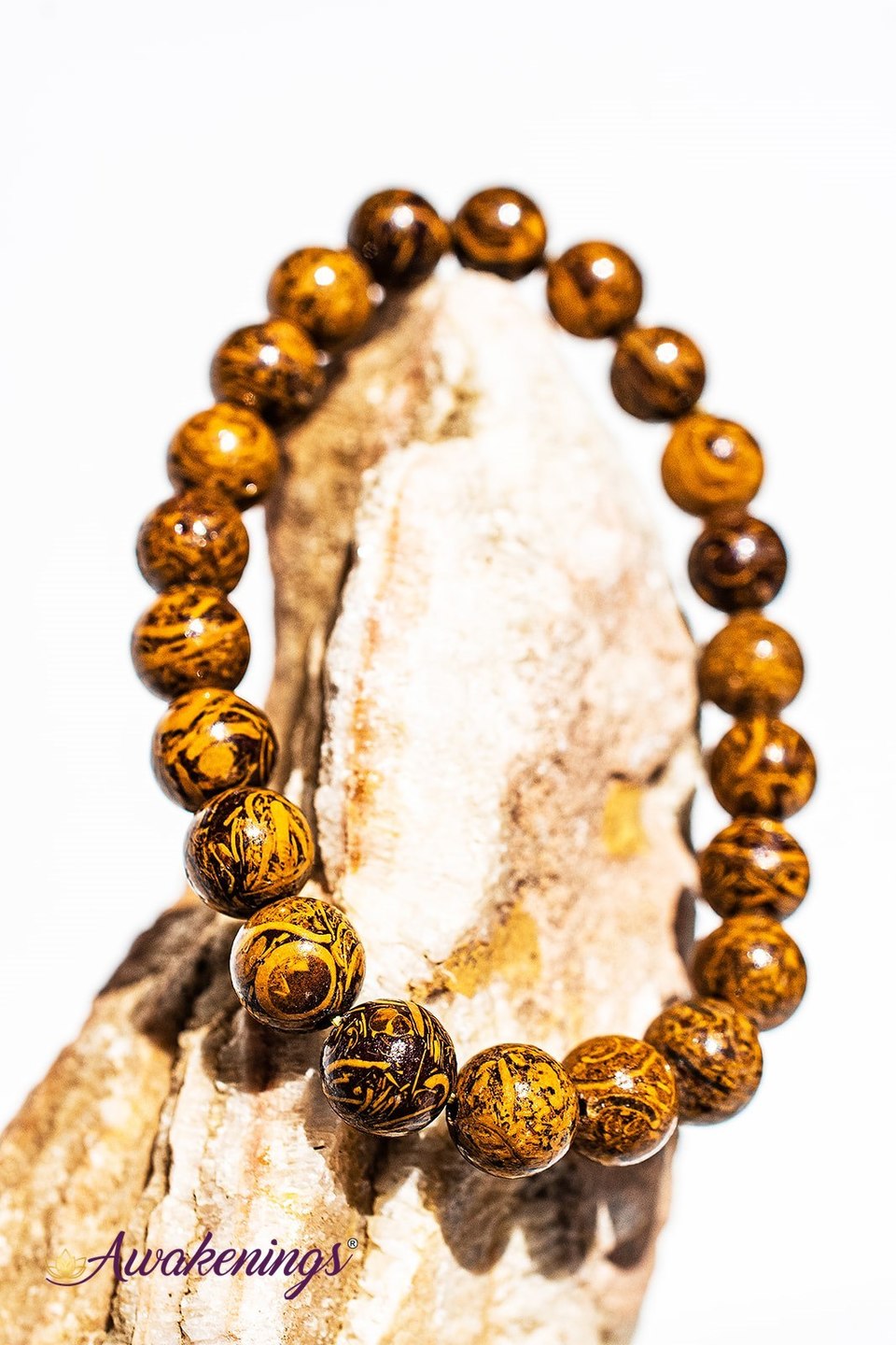 Arabic/Miriam Jasper Bracelet-8mm