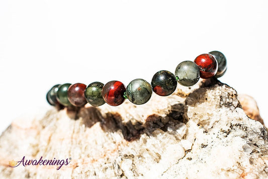 African Bloodstone/Seftonite Bracelet-8mm