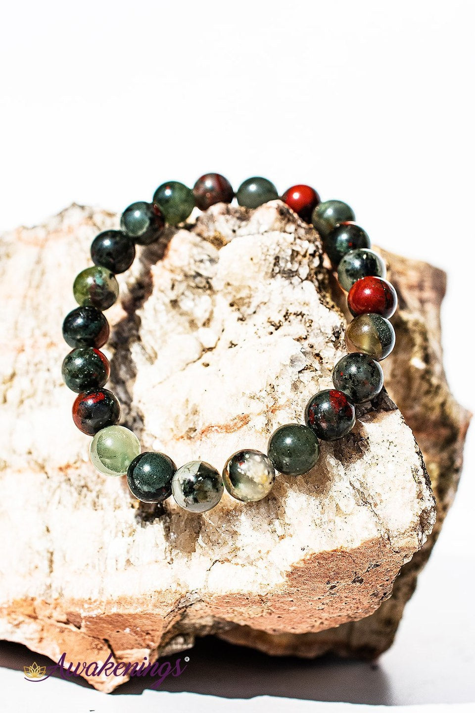 African Bloodstone/Seftonite Bracelet-8mm