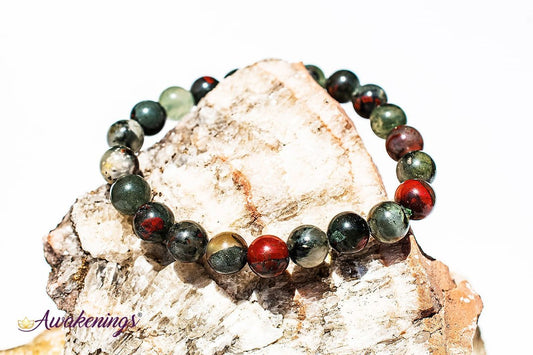 African Bloodstone/Seftonite Bracelet-8mm
