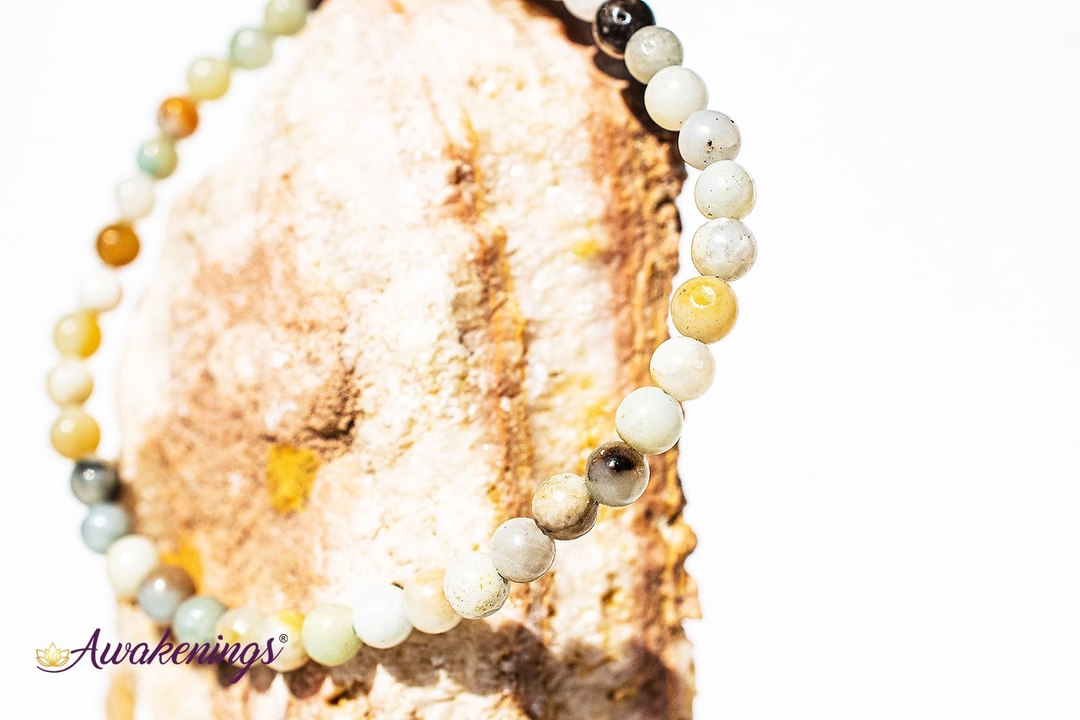 Mixed Amazonite Bracelet- 4mm