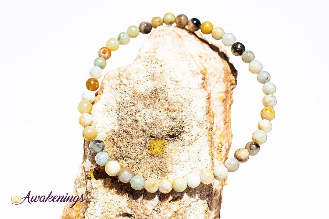 Mixed Amazonite Bracelet- 4mm