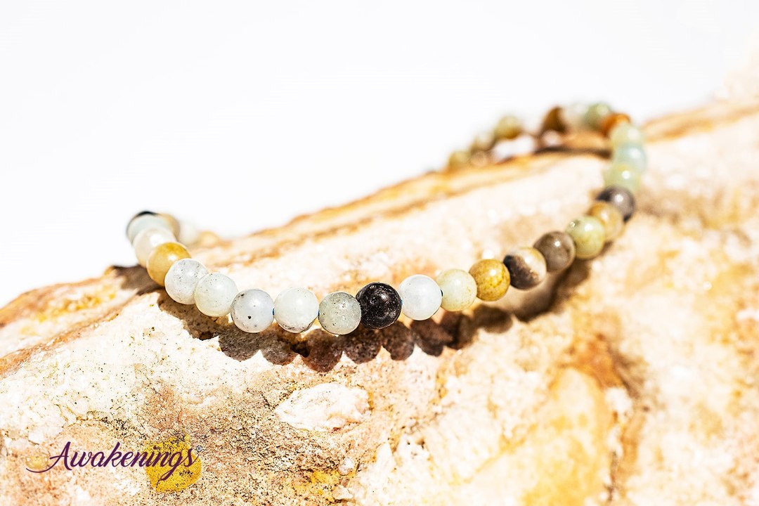 Mixed Amazonite Bracelet- 4mm