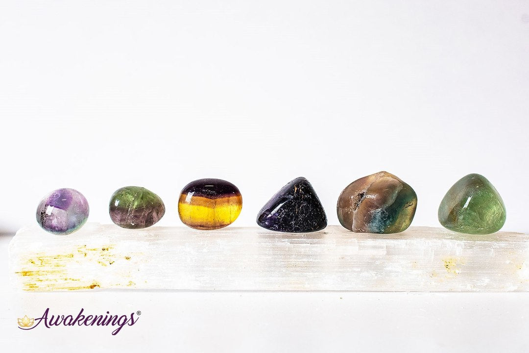 Rainbow Fluorite Large Tumbled
