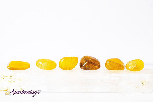 Yellow Fluorite - Tumbled Smooth