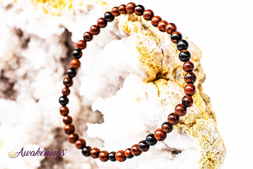 Mahogany Obsidian Bracelet-4mm