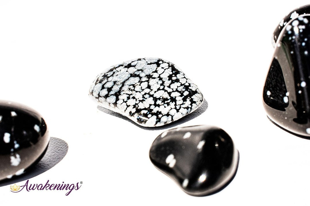 Snowflake Obsidian - Tumbled
