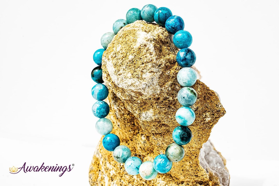 Blue Hemimorphite Bracelet- 8mm