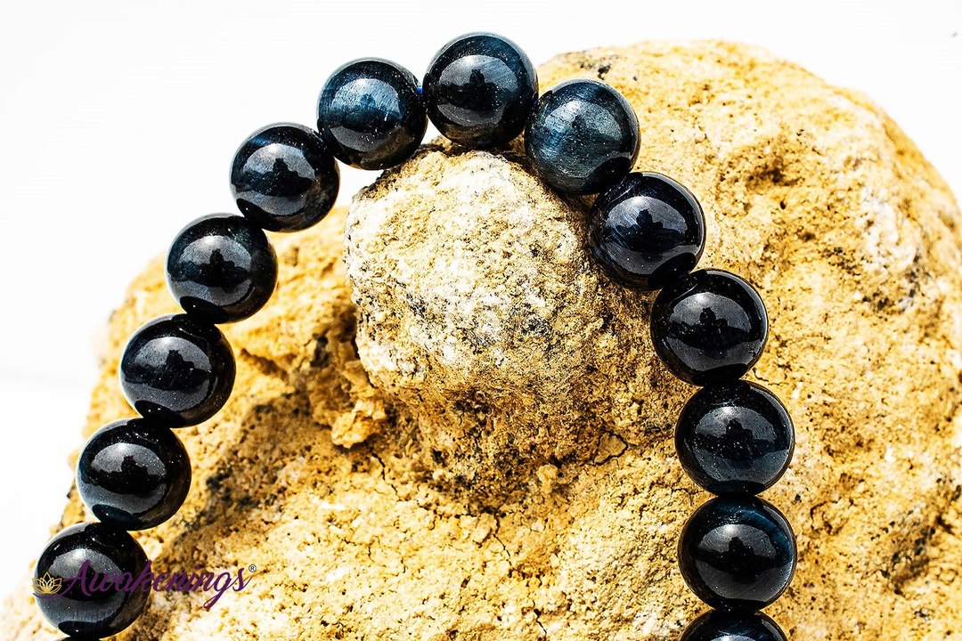 Blue Tigers Eye/Hawks Eye Bracelet - 8mm
