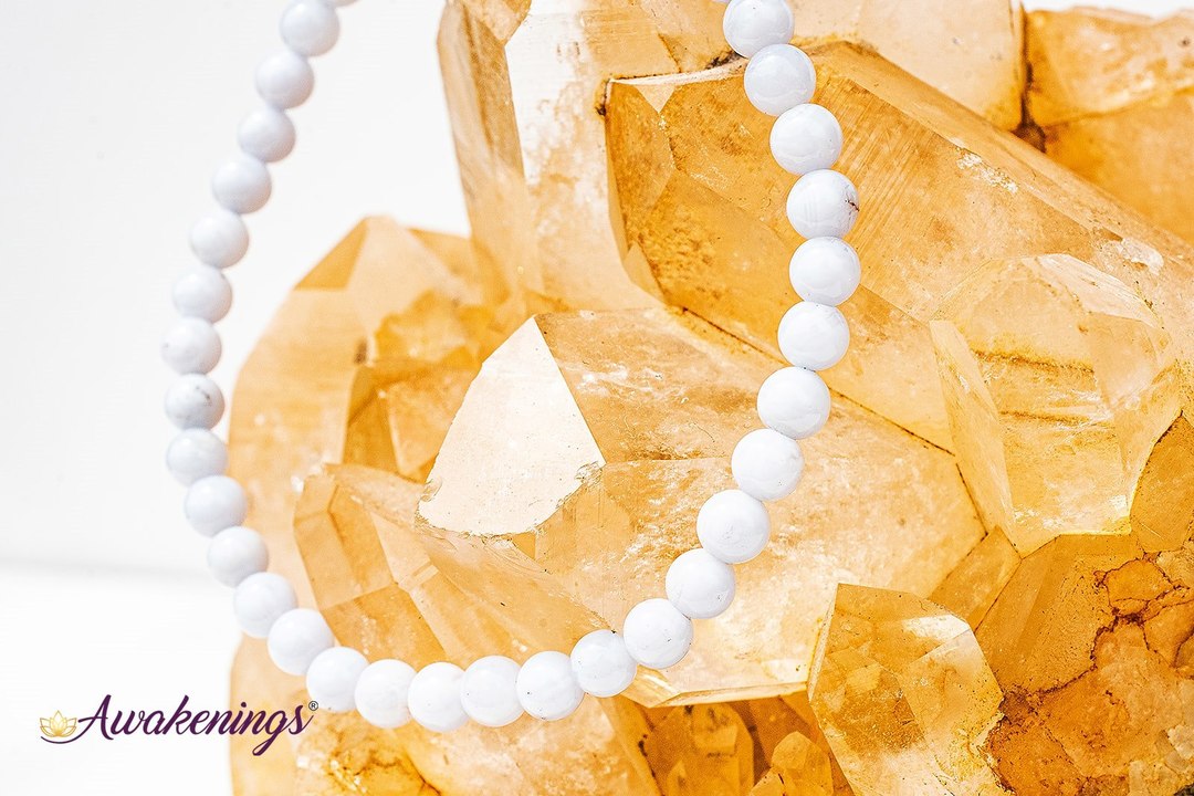 Blue Lace Agate Bracelet-4mm