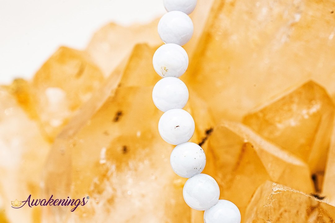 Blue Lace Agate Bracelet-4mm