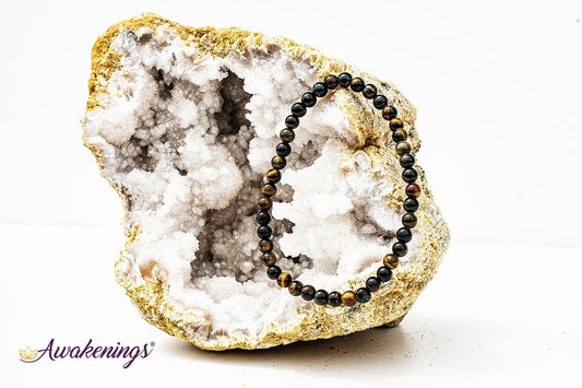 Blue Tigers Eye/Hawks Eye Bracelet-4mm