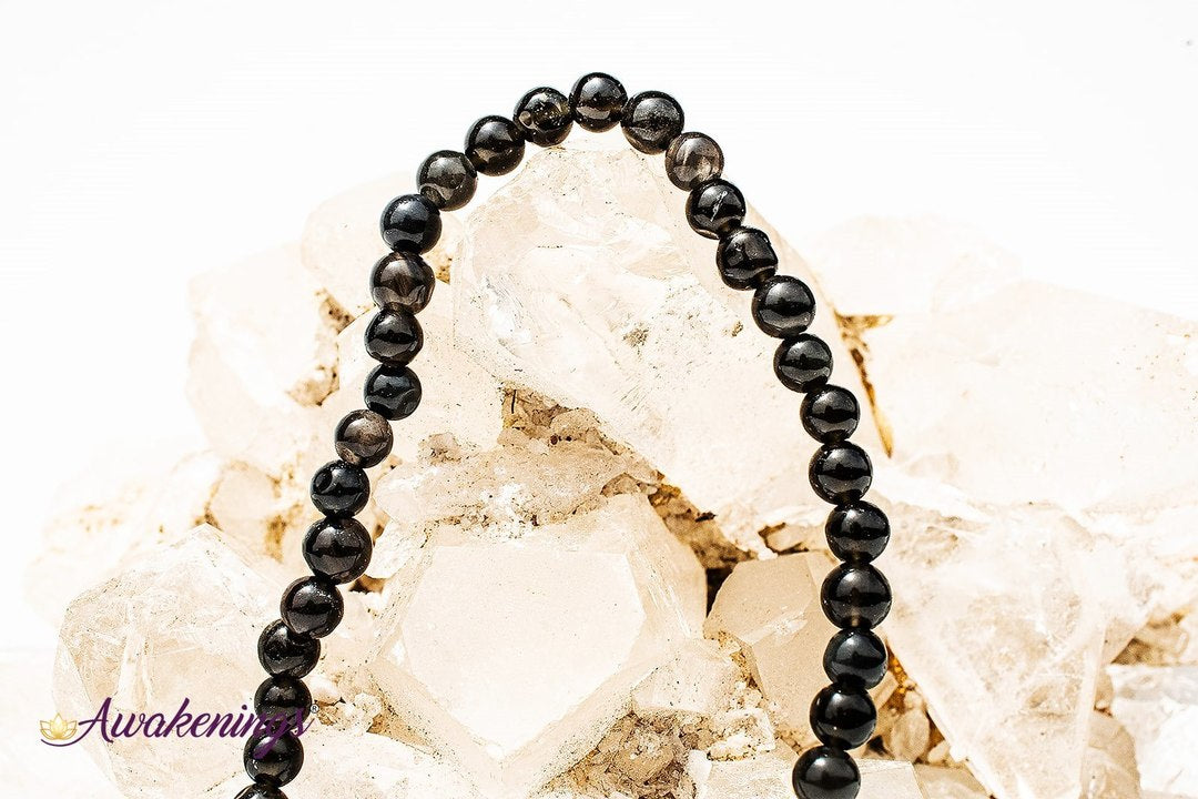 Black Tourmaline Bracelet- 4mm