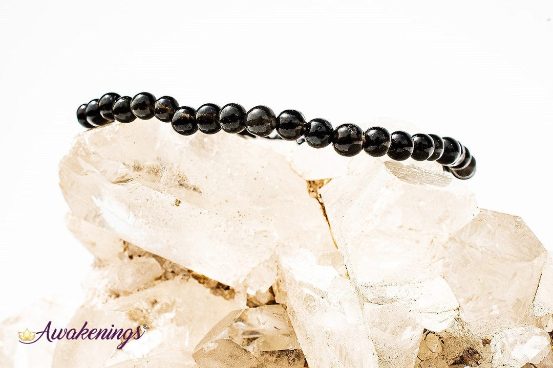 Black Tourmaline Bracelet- 4mm