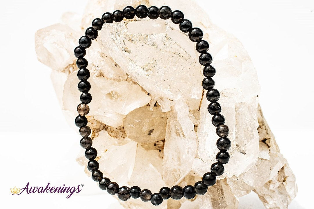 Black Tourmaline Bracelet- 4mm