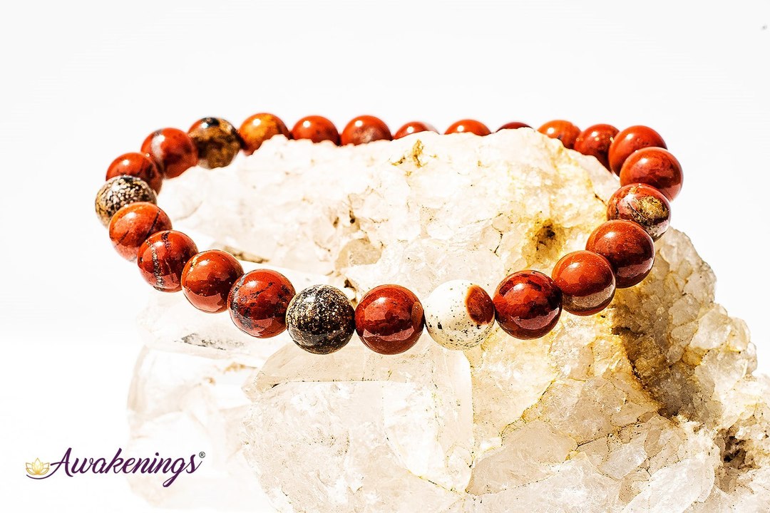 Brecciated Red Jasper Bracelet-8mm
